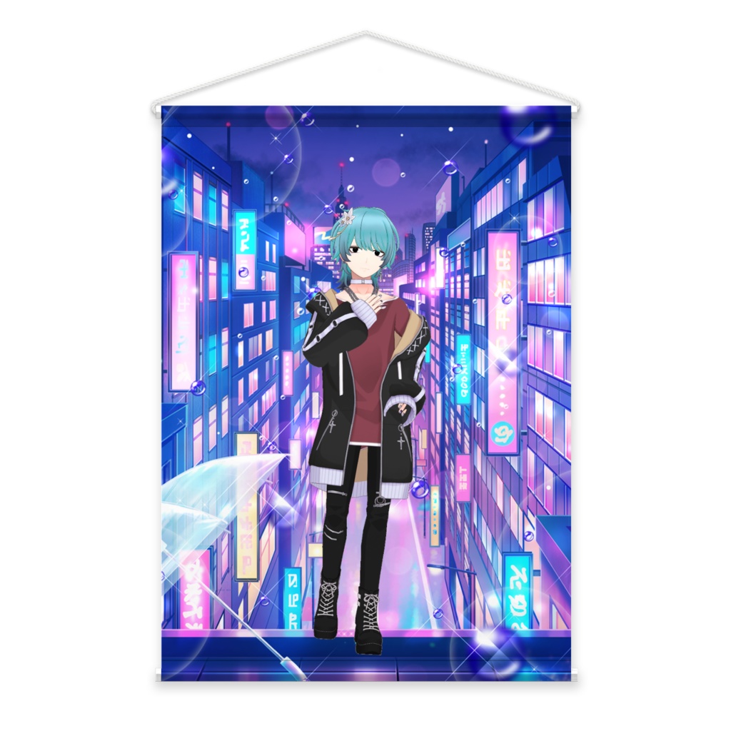 【翠咲 パル】01月記念日-タペストリー-G0852