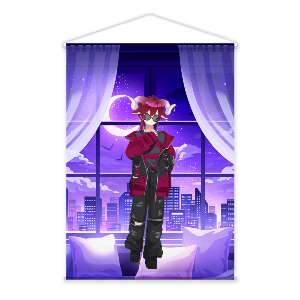 【茉柊まろ】01月記念日-タペストリー-G0621