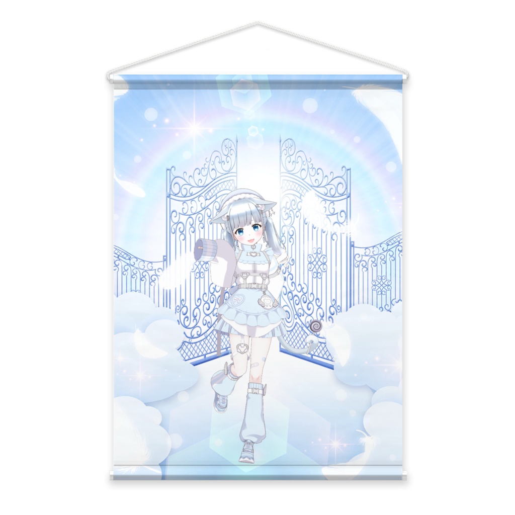 【雪之精　雪】01月記念日-タペストリー-G0667