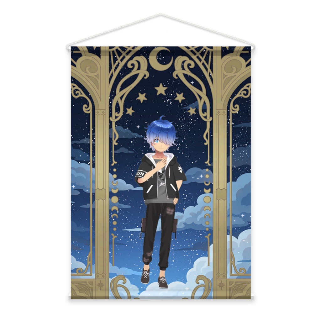 【青髪のおとおと】01月記念日-タペストリー-G1194