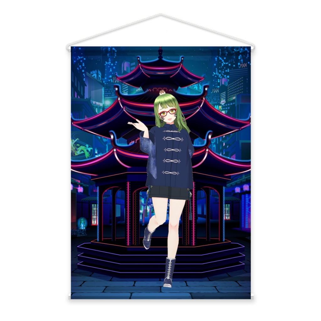 【風巻き】01月記念日-タペストリー-G1271