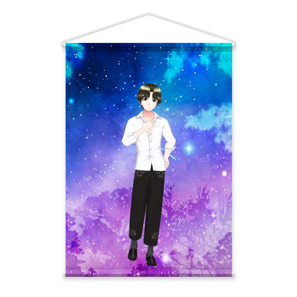 【麻黒 結】01月記念日-タペストリー-G0069