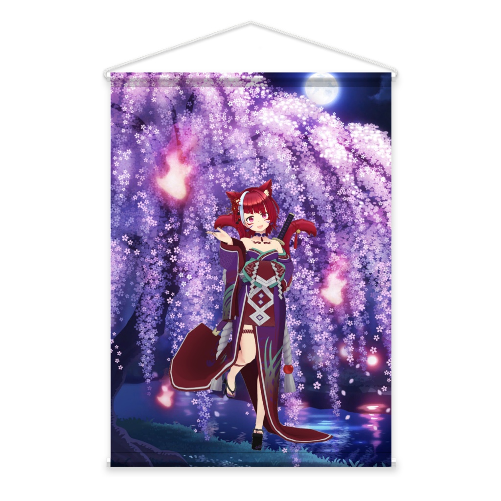 【猫ヶ原 緋那】02月記念日-タペストリー-G0025