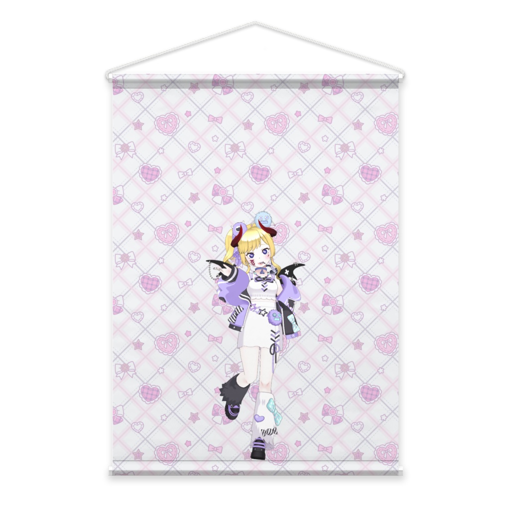 【小惡魔 れいあ】02月記念日-タペストリー-G0049