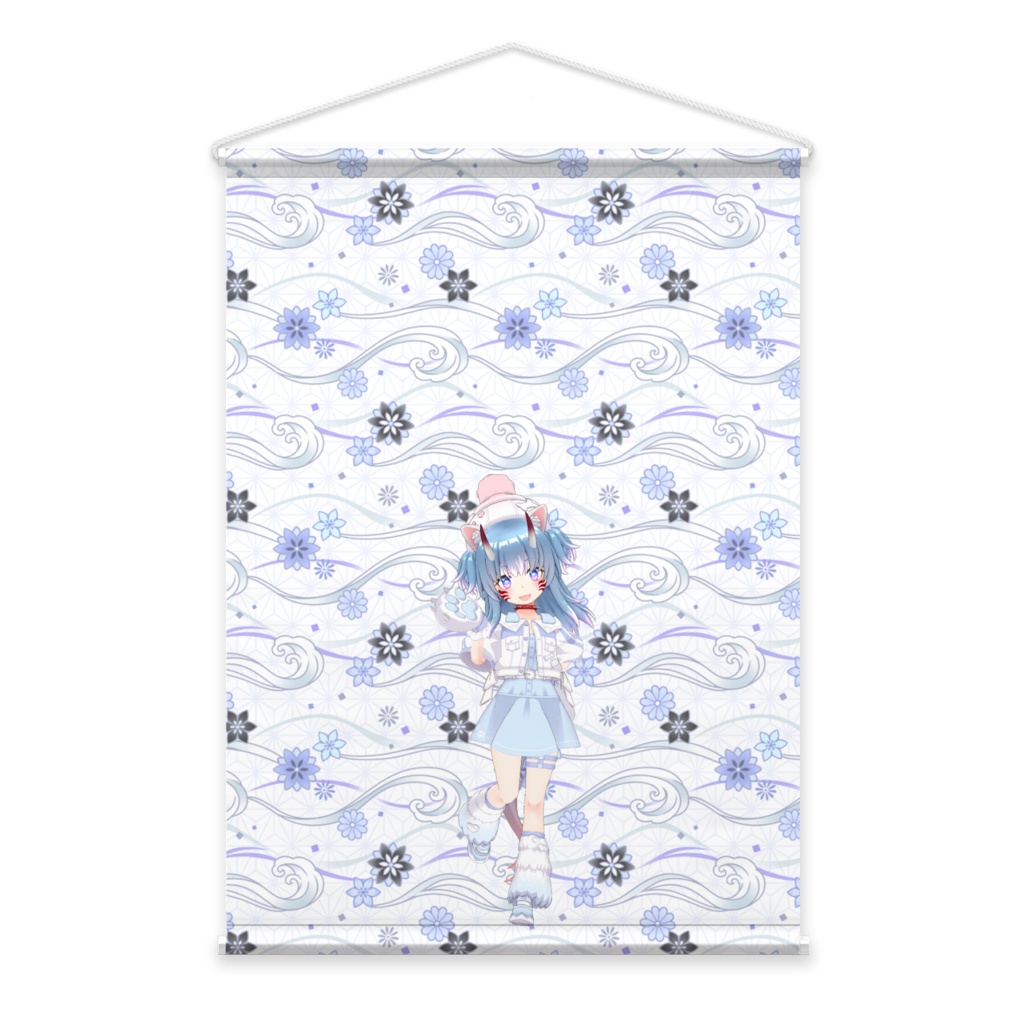 【ゆき猫】02月記念日-タペストリー-G0053