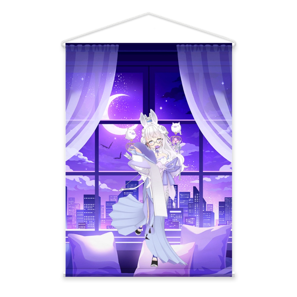 【鈴ノ猫はく】02月記念日-タペストリー-G0059