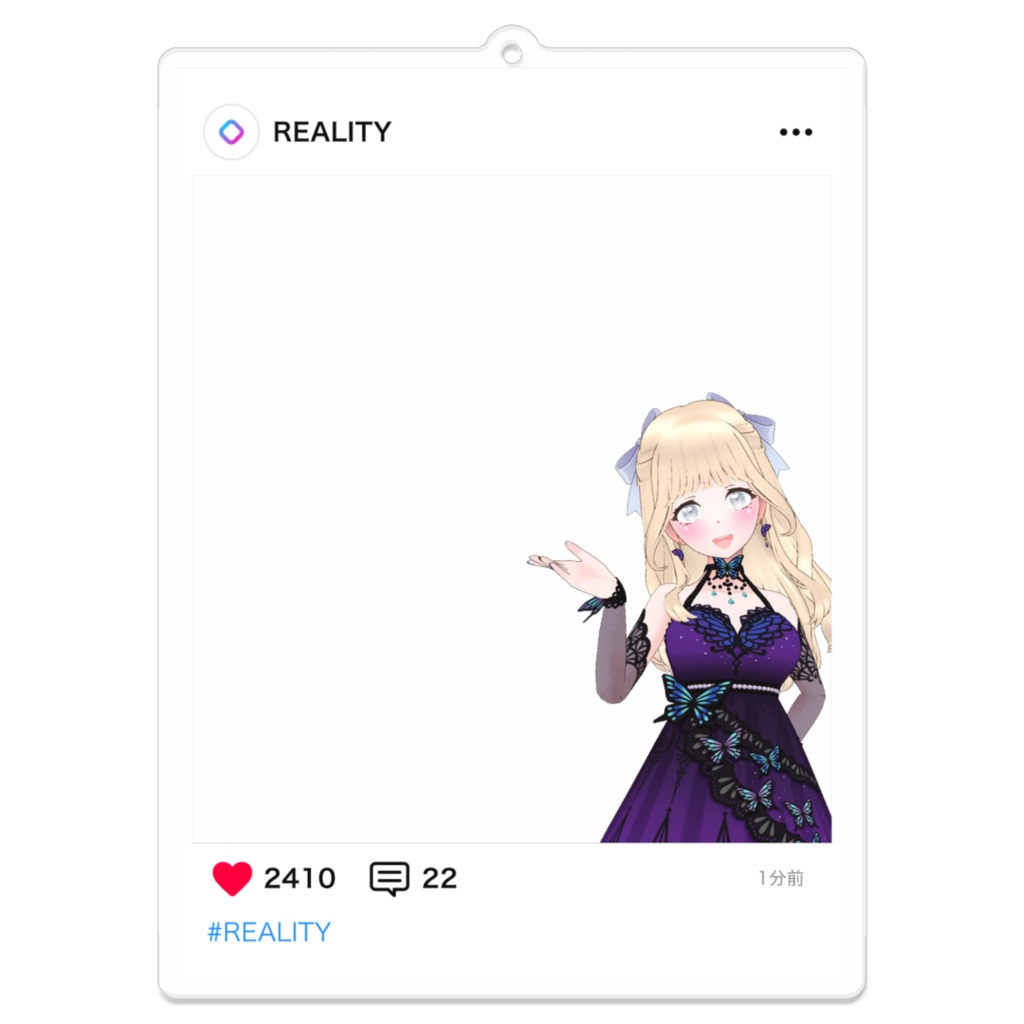【酒月みるね】02月記念日-フィード風アクキーG0075 - REALITY SHOP - BOOTH