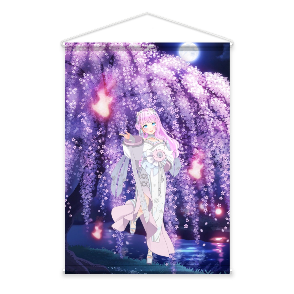 【花撫 美桜】02月記念日-タペストリー-G0087