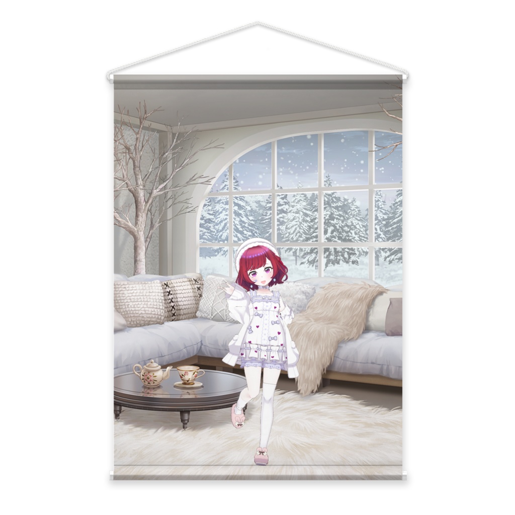 【雪見ぴの】02月記念日-タペストリー-G0180