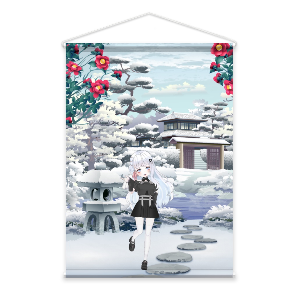 【尾羽にぇ•﹃ •】02月記念日-タペストリー-G0182