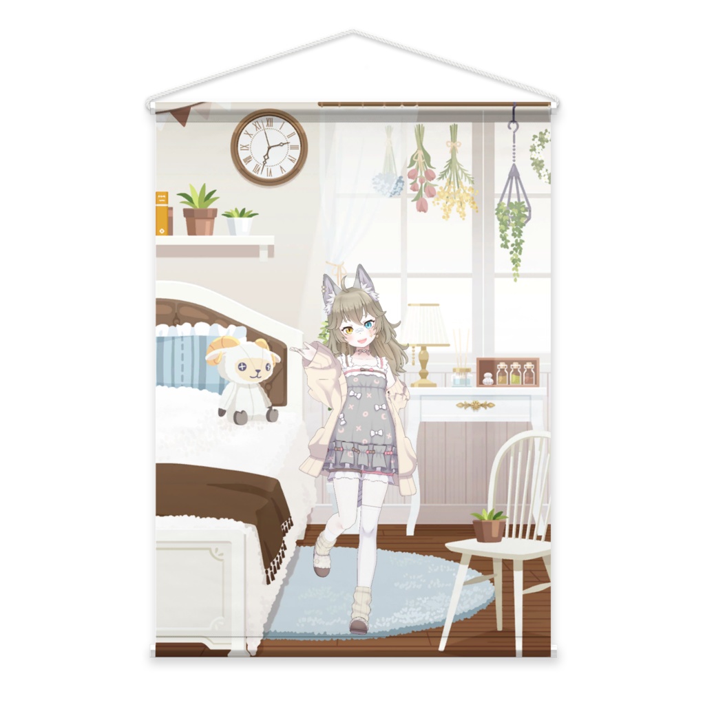 【シャケ】02月記念日-タペストリー-G0309