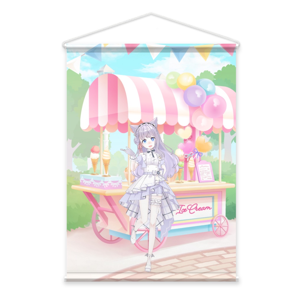 【戌鳴がお】02月記念日-タペストリー-G0312