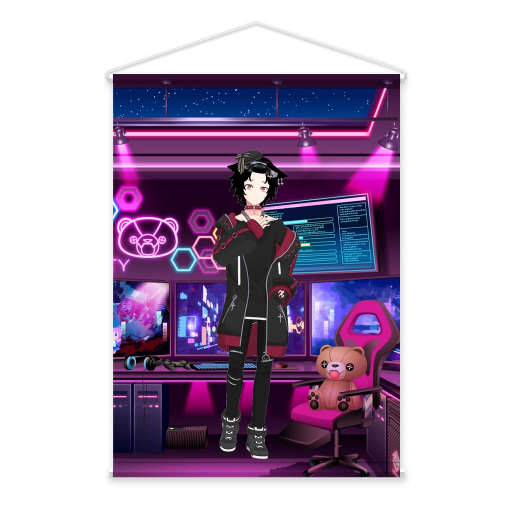 【まかろん】02月記念日-タペストリー-G0316