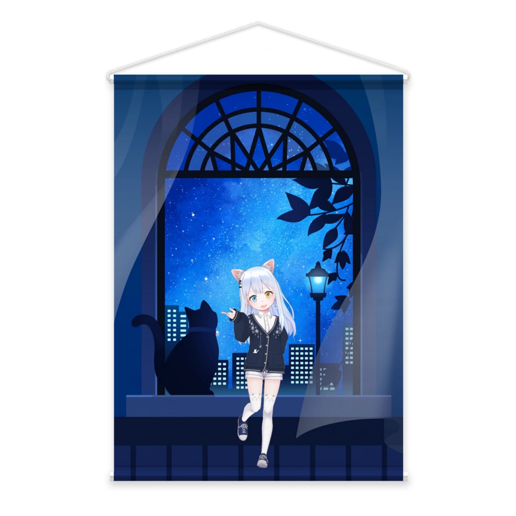 【猫月】02月記念日-タペストリー-G0426