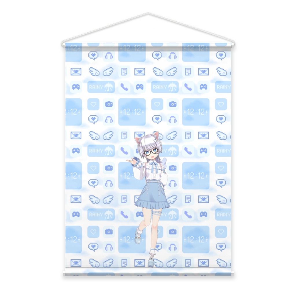 【柚音かなた】02月記念日-タペストリー-G0437