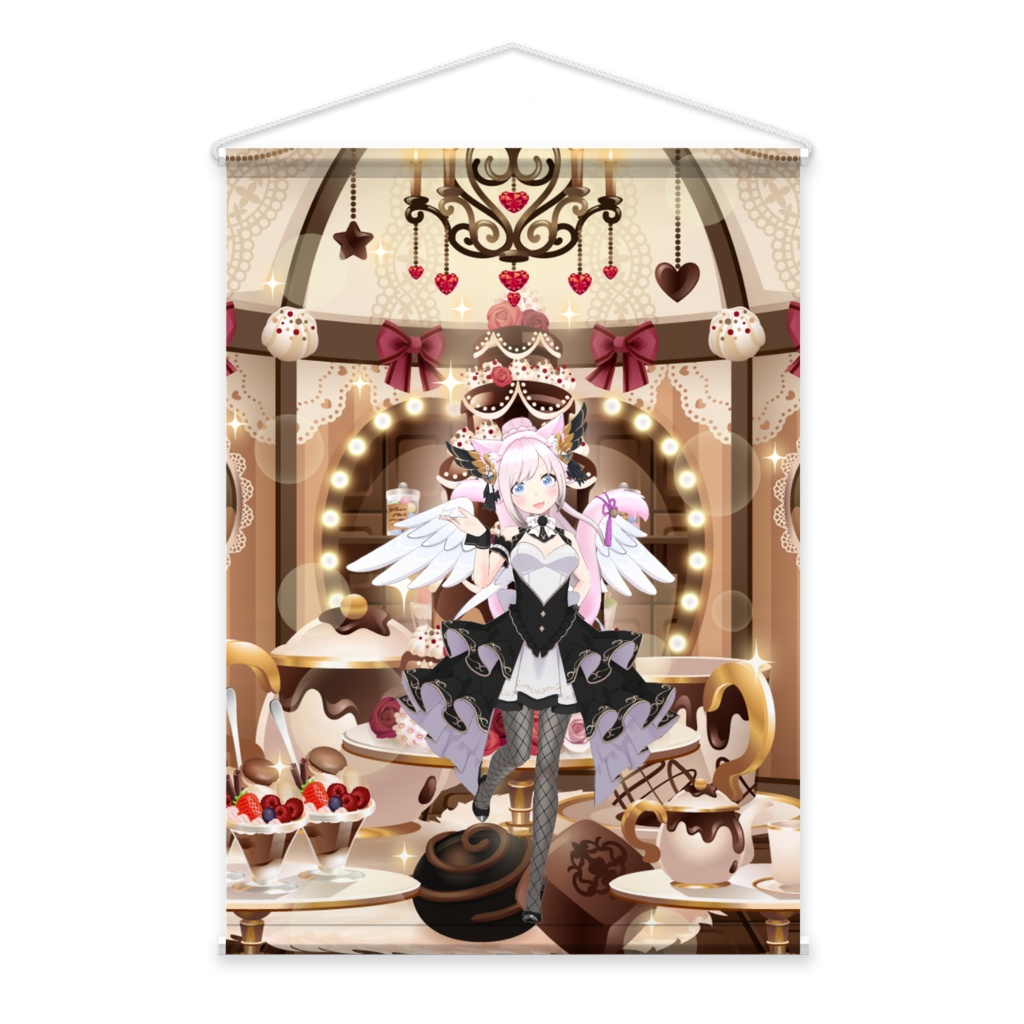 【猫乃ミーナ】02月記念日-タペストリー-G0451