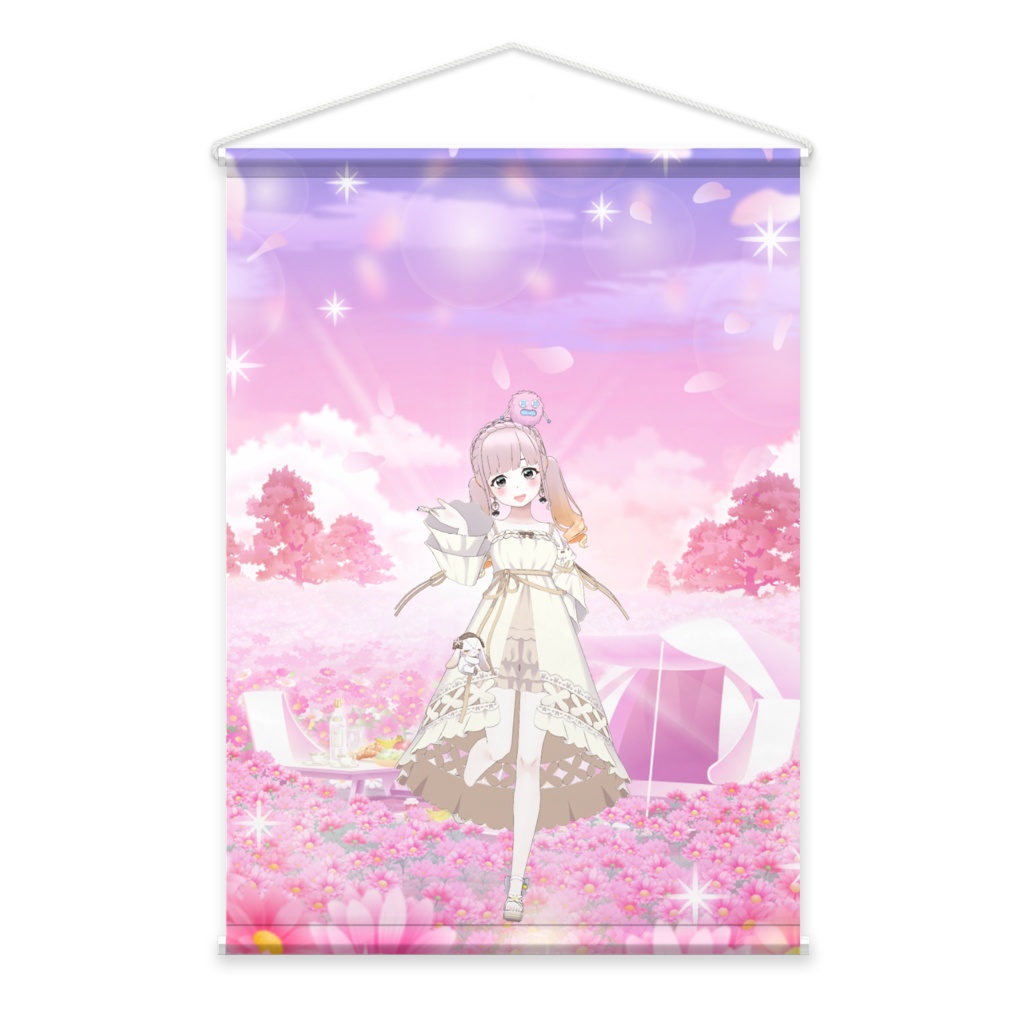 【桜楽 ぴの】02月記念日-タペストリー-G0496