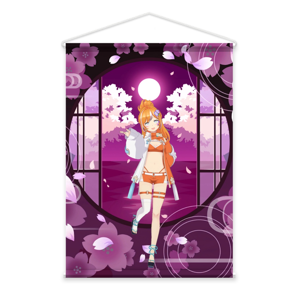 【花風 きおん】02月記念日-タペストリー-G0510