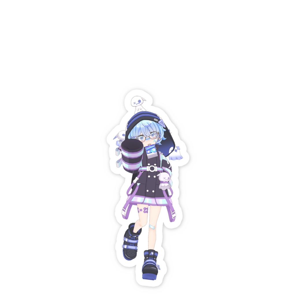【雲母桜玖良】02月記念日-スマホステッカーG0508