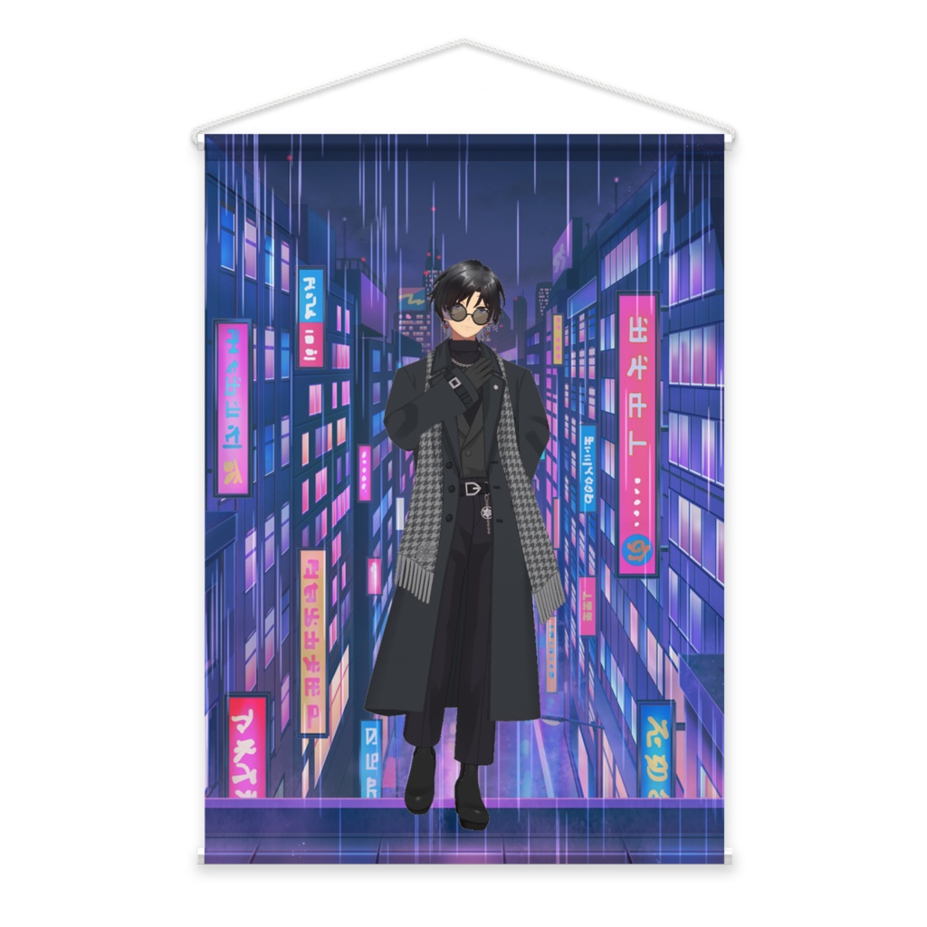 【冬灯 霜】02月記念日-タペストリー-G0558