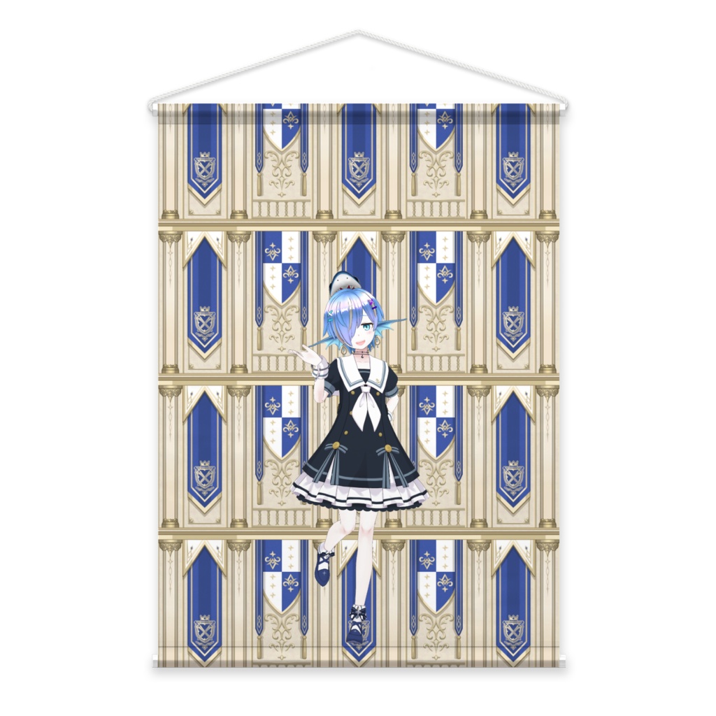 【鮫ノ澪サクラ】02月記念日-タペストリー-G0559