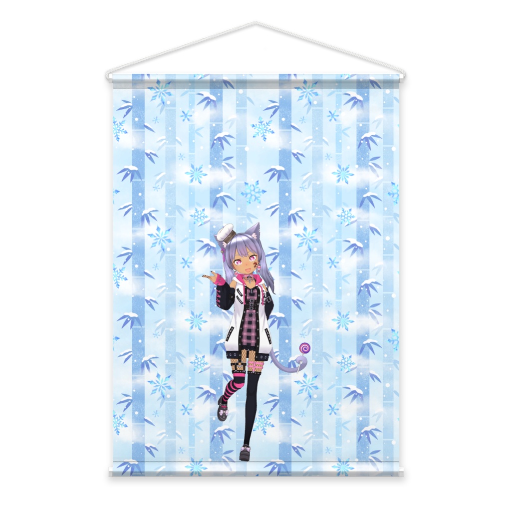 【紅猫 美音】02月記念日-タペストリー-G0561