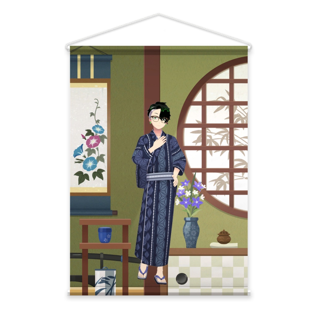 【緑茶騎士】02月記念日-タペストリー-G0579