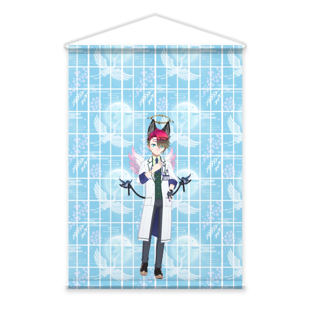 【夕羽鴉】02月記念日-タペストリー-G0581