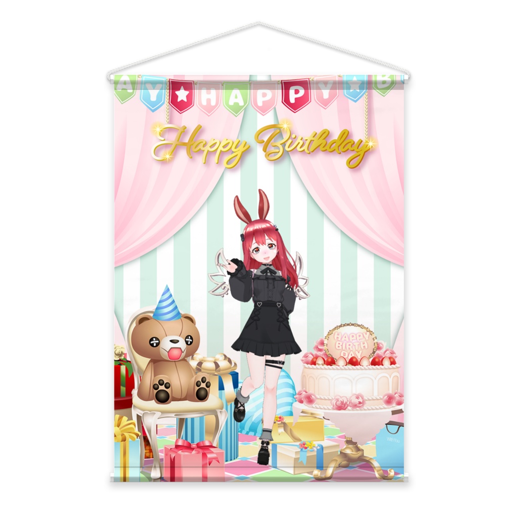 【ぱたた】02月記念日-タペストリー-G0592