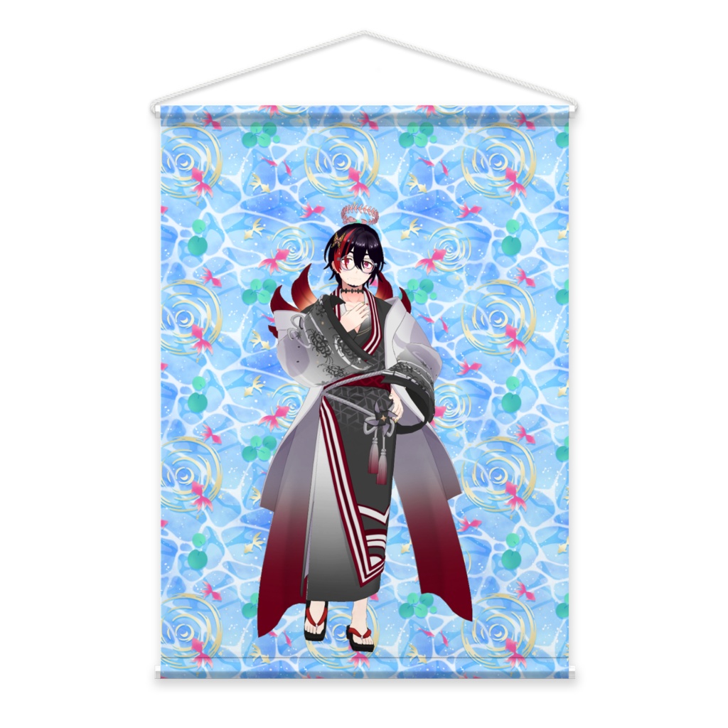 【ぷくのすけ】02月記念日-タペストリー-G0601