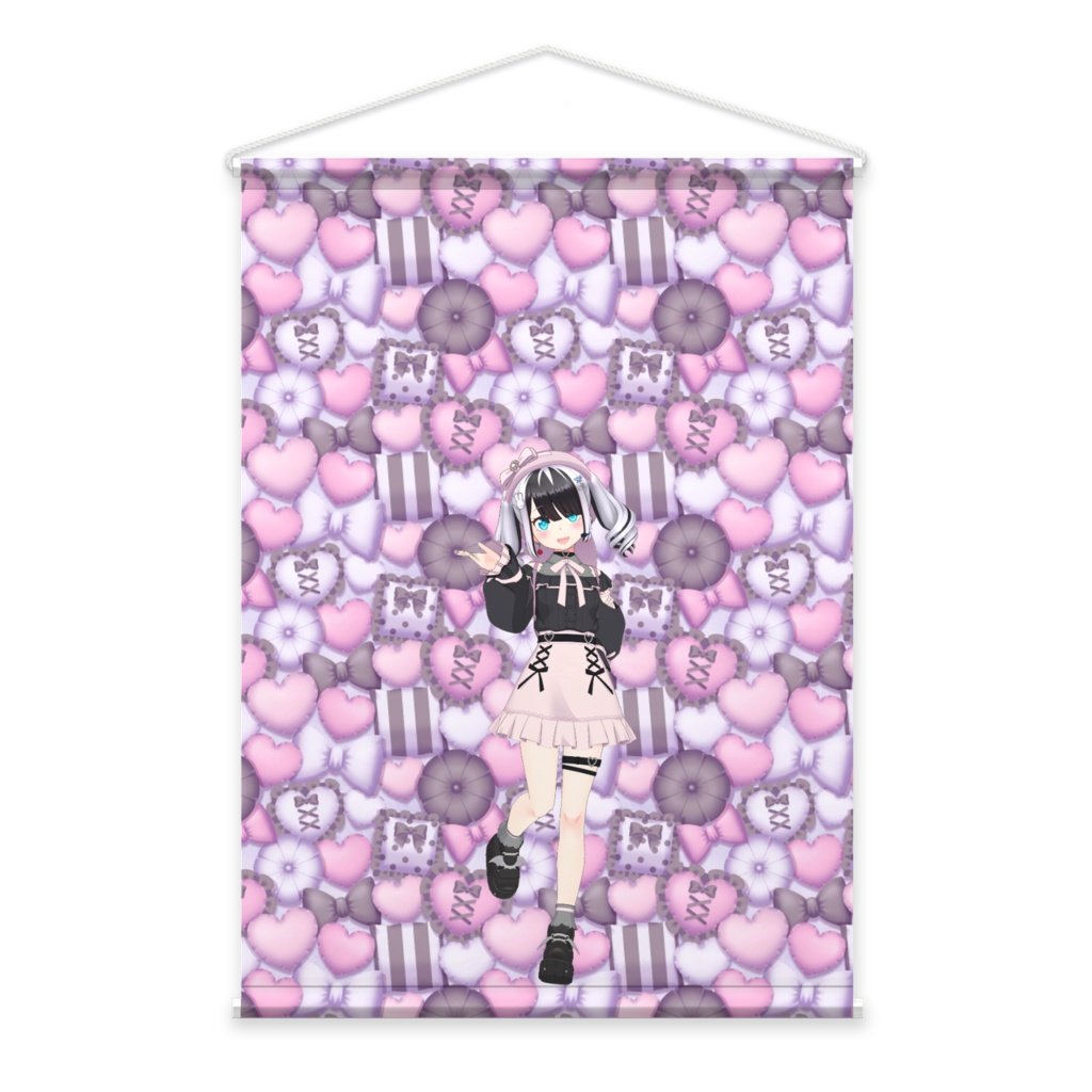 【さとうさぎ】02月記念日-タペストリー-G0599