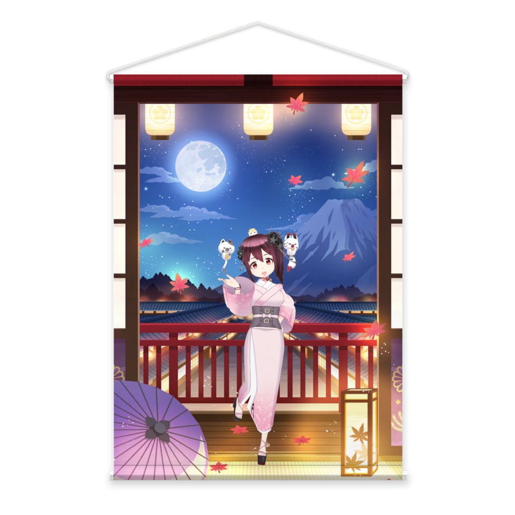 【蘭花】02月記念日-タペストリー-G0795