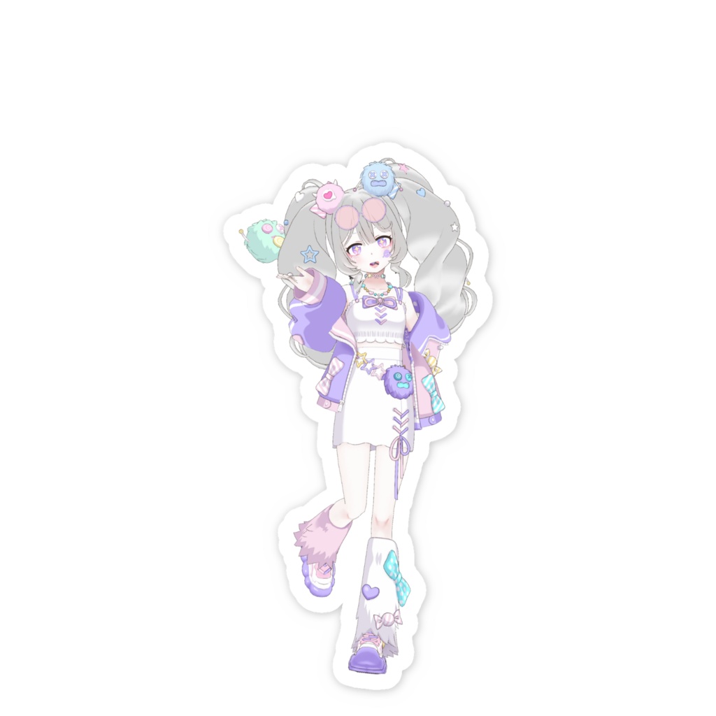 【おしらちゃん】02月記念日-スマホステッカーG0960