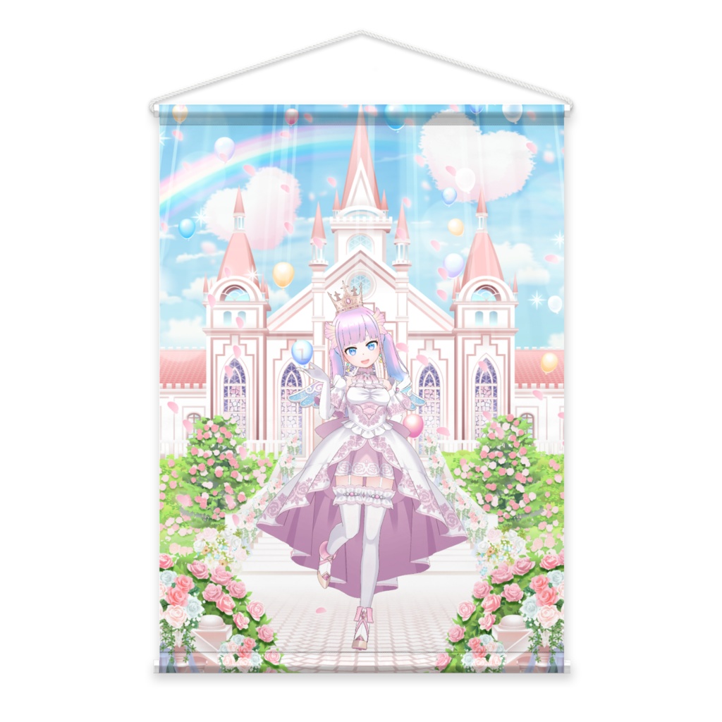 【ももころん】02月記念日-タペストリー-G1082