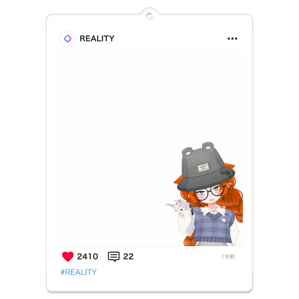 【ハネス】02月記念日-フィード風アクキーG1090