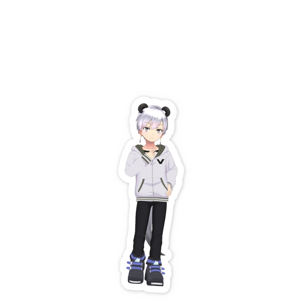 【パンダのパーちゃん】02月記念日-スマホステッカーG0750