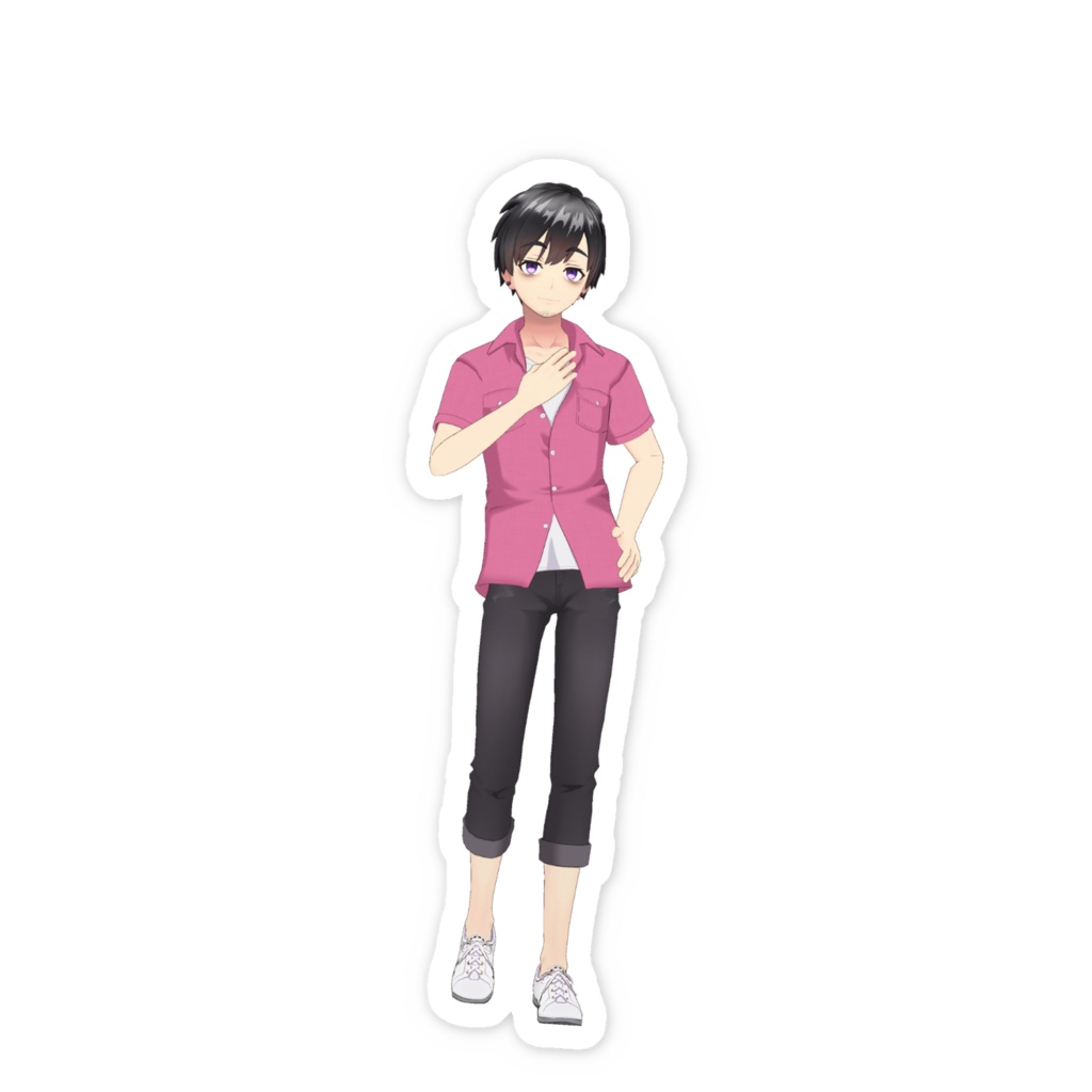 【鬼凛】02月記念日-スマホステッカーG0819