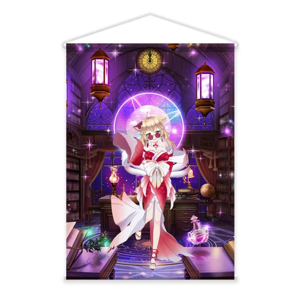 【街灯 ねおん】02月記念日-タペストリー-G0890