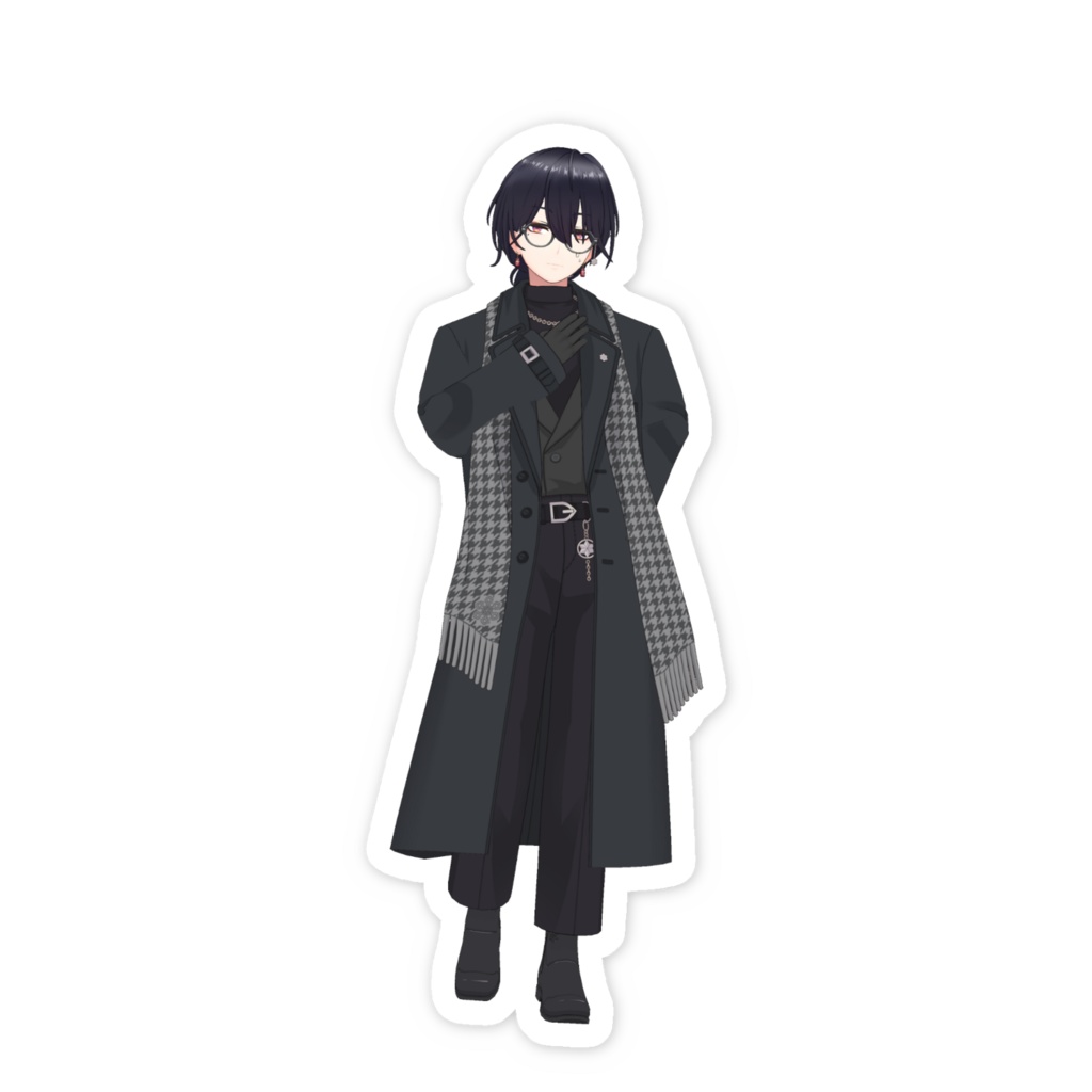 【あなたの番犬ほたるん】02月記念日-スマホステッカーG0950