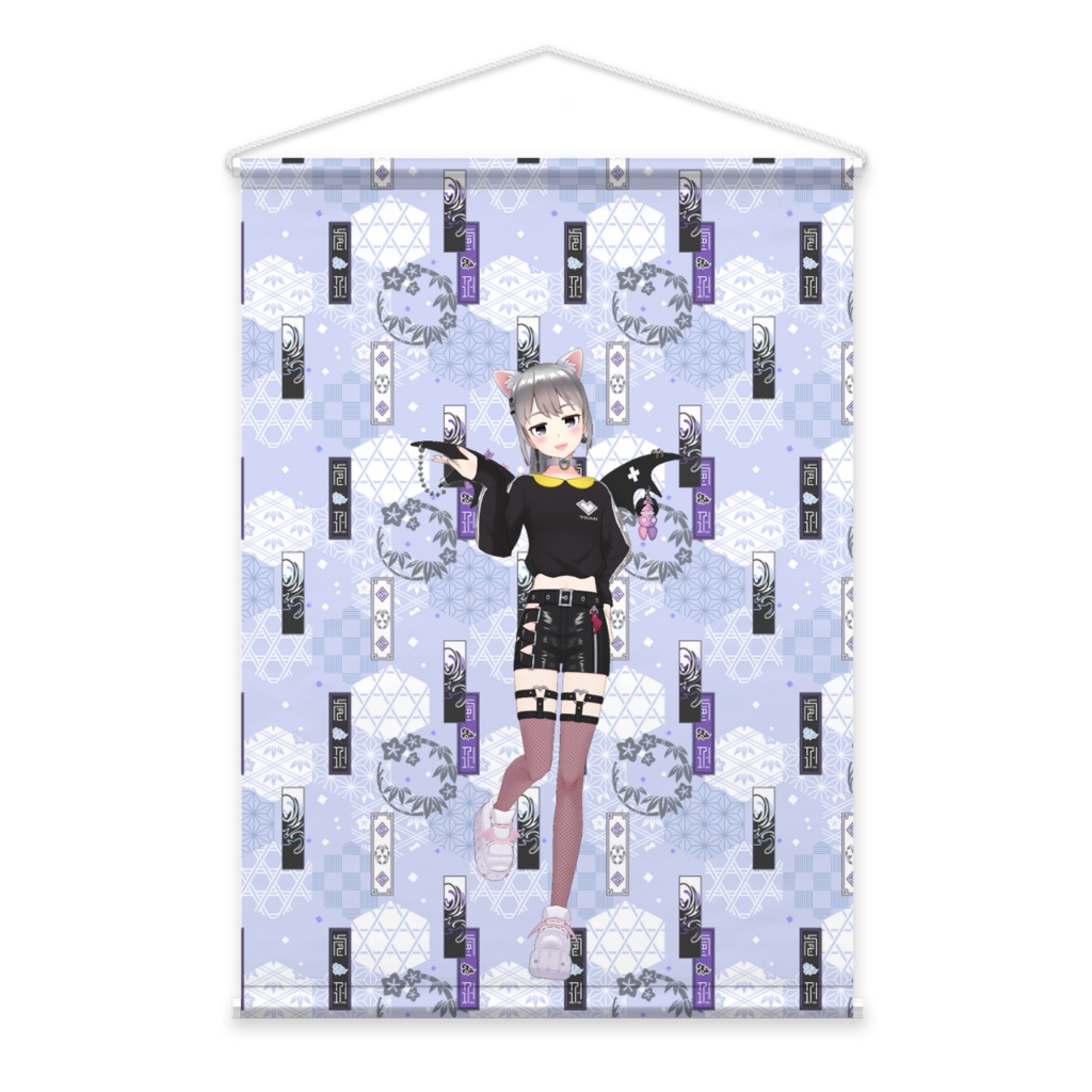 【月紫るね】02月記念日-タペストリー-G1106