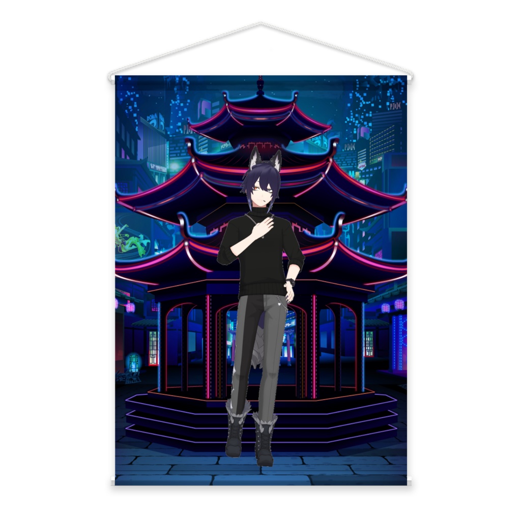 【安土ももんが】02月記念日-タペストリー-G1114