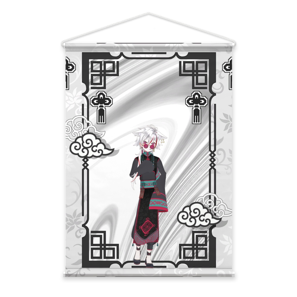 【猫柳あるる】02月記念日-タペストリー-G1215