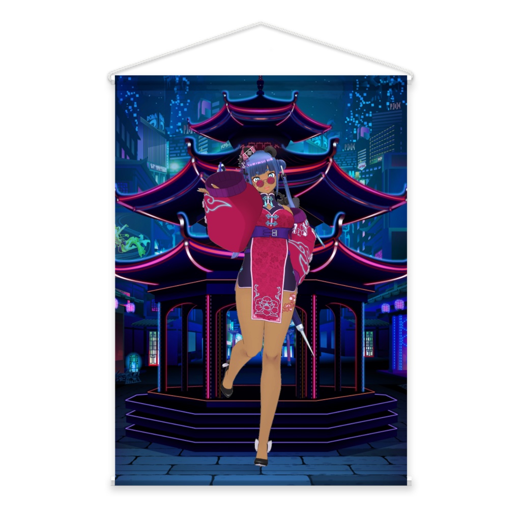 【らいまる】02月記念日-タペストリー-G1274