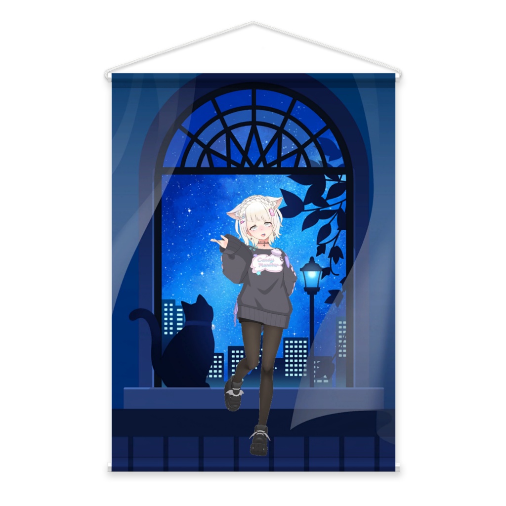 【にゃむ】02月記念日-タペストリー-G1288