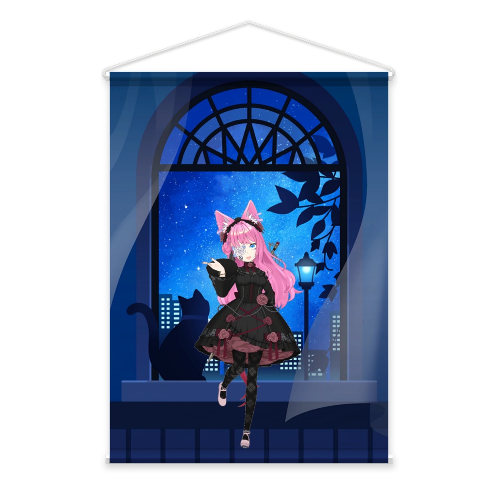 【紗猫-ｼｬﾆ-】02月記念日-タペストリー-G1347