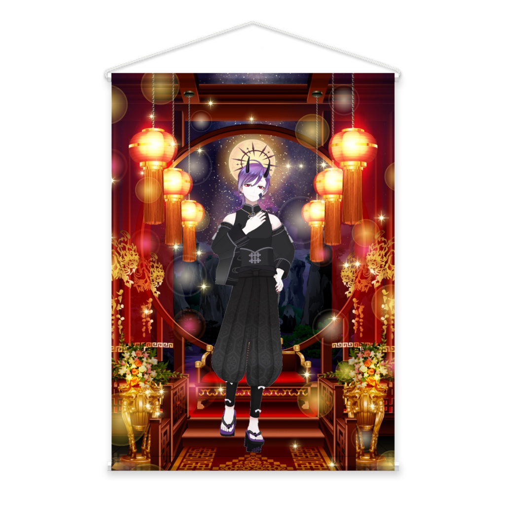 【飛花洛 櫟°】02月記念日-タペストリー-G1359