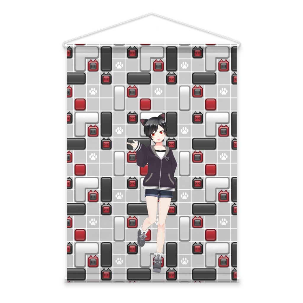 【黒羽朱雨】02月記念日-タペストリー-G1389