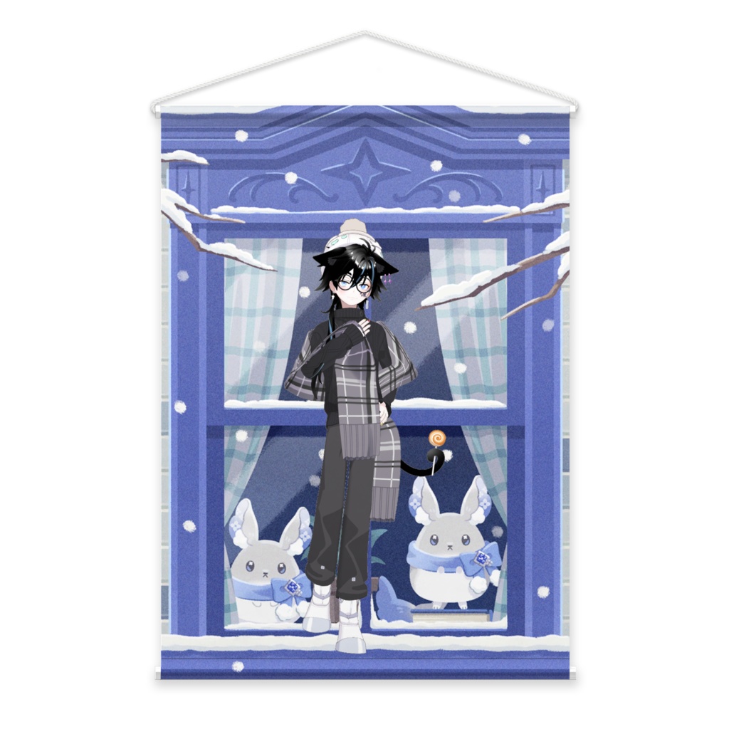 【ちゃちゃまう】02月記念日-タペストリー-G1407