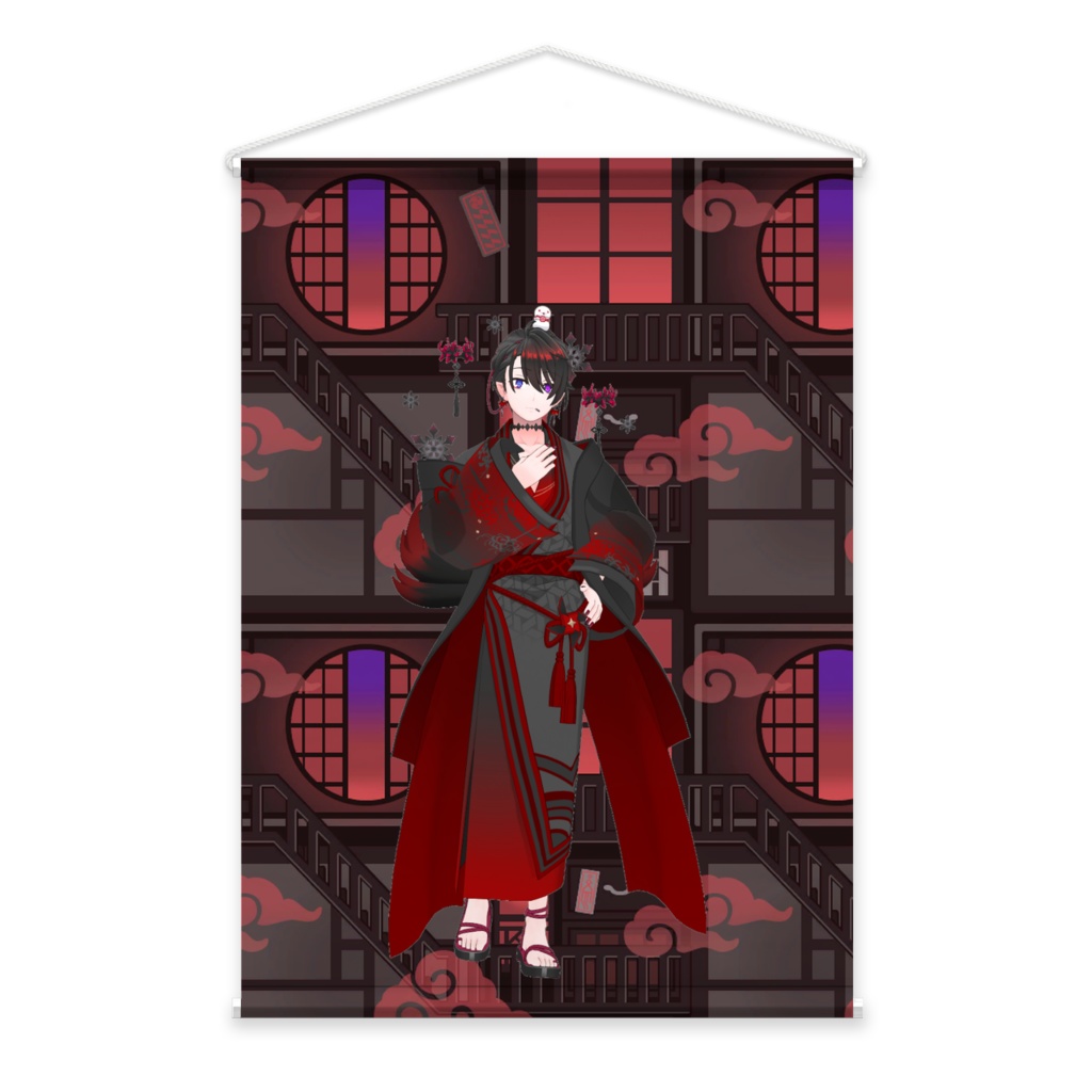 【紅月 蕾華】02月記念日-タペストリー-G1453