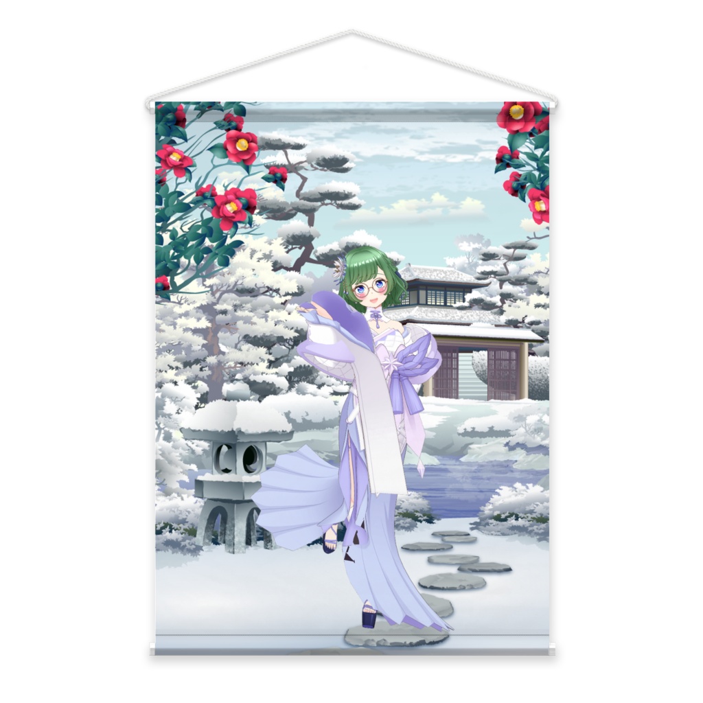 【東雲 ハク】02月記念日-タペストリー-G1500